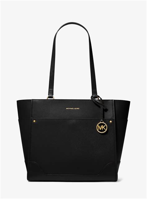 black large michael kors bag|michael kors large shopper tote.